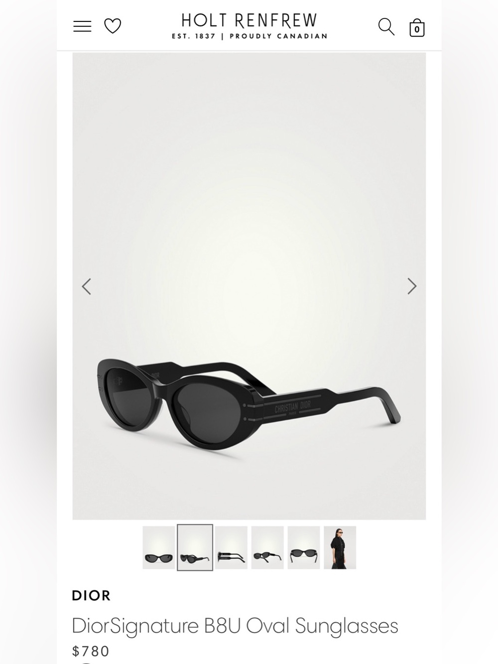 DiorSignature B8U Oval Sunglasses